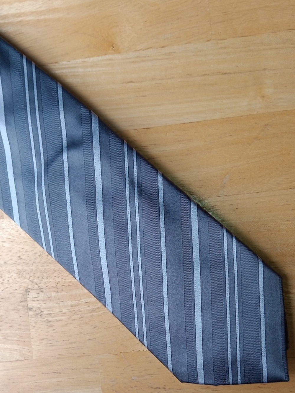 Stefano Ricci Luxury Collection Gray & Silver Striped Tie